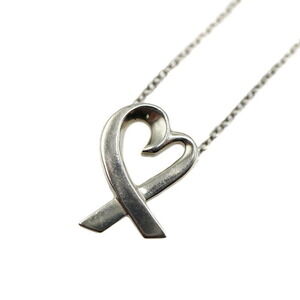 Tiffany Co Loving Heart Necklace Pendant Silver